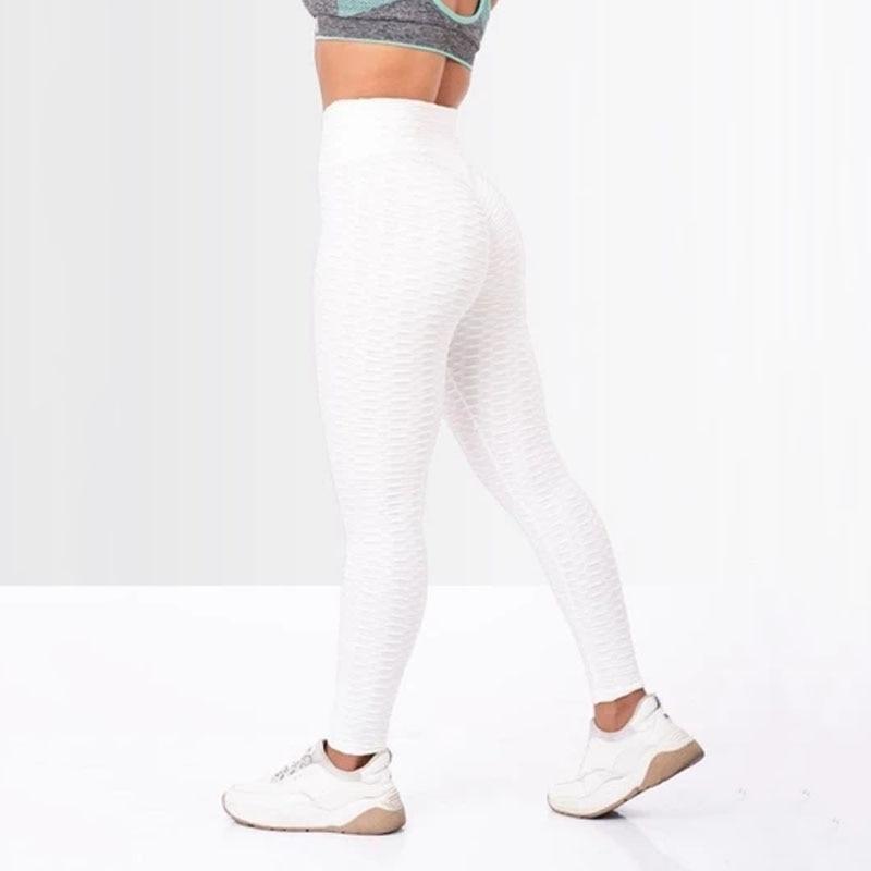 High-Waisted Black Plus Size Sports Leggings for Women with Push-Up Effect