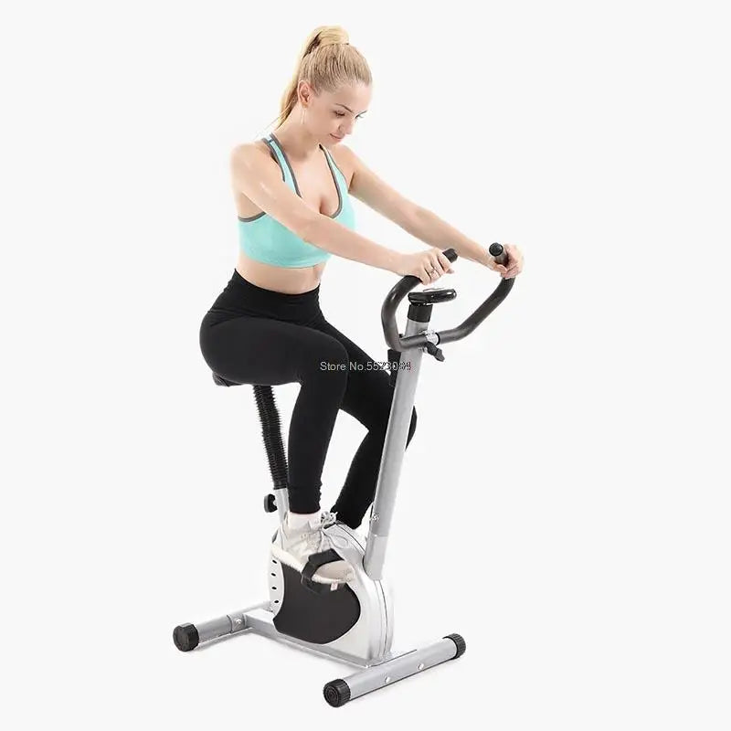 Indoor Cycling Trainer with LED Display - Cardio Exercise Bike for Home Fitness, Stationary Body Building Equipment