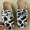 Women’s Flat Heel Round Toe Canvas Loafer – Vintage Clogs