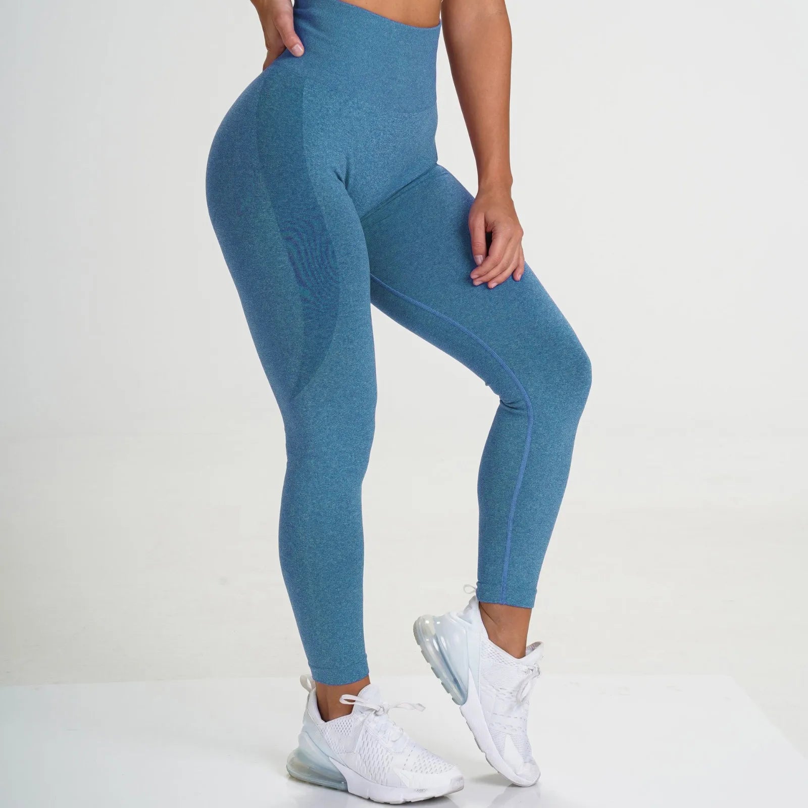 Women's High Waist Seamless Leggings for Sport and Fitness - Slim Shorts, Tights, and Gym Workout Pants