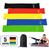 Elastic Bands Set for Yoga, Bodybuilding, and CrossFit - Resistance Bands for Pilates, Exercise Training, and Home Gym Fitness Workouts