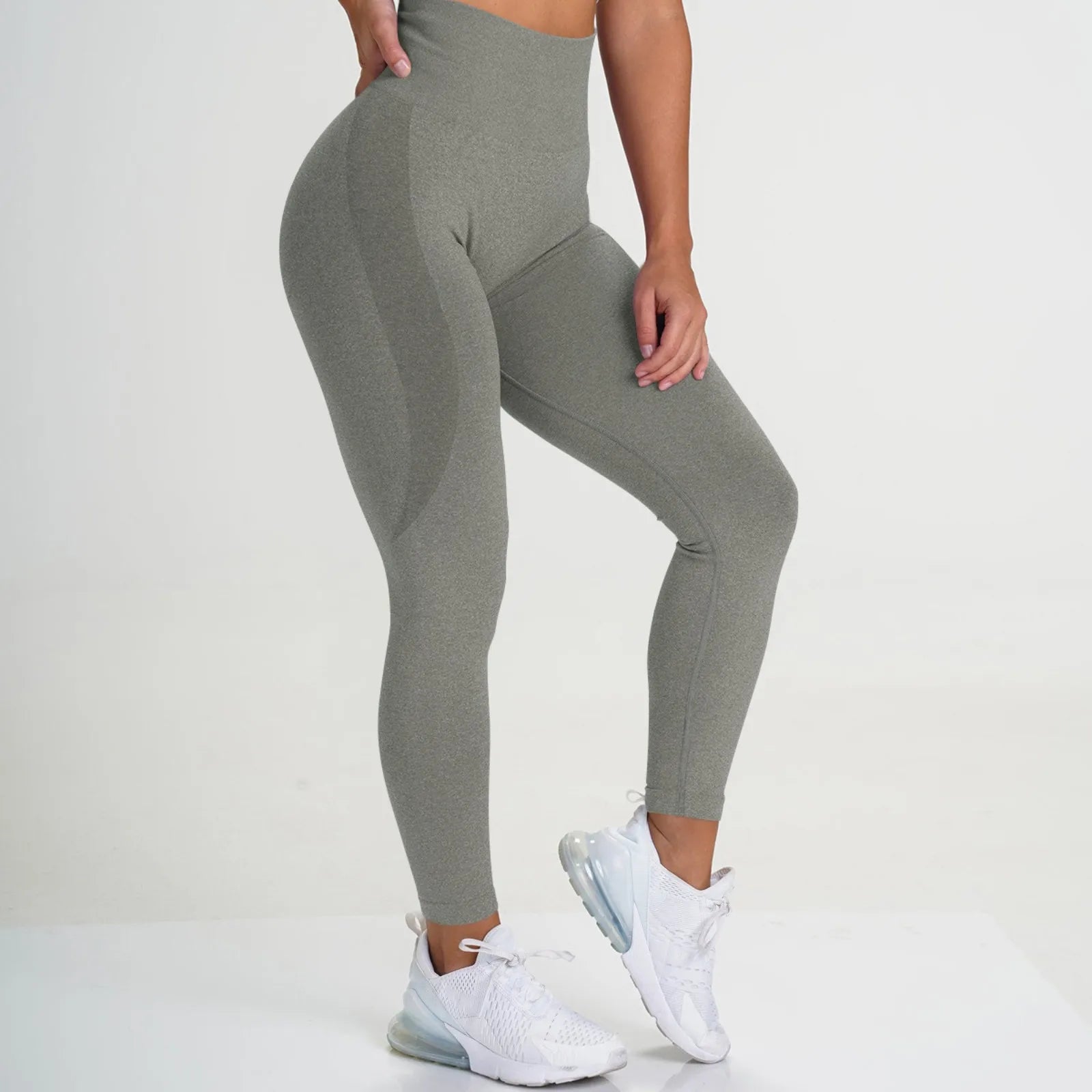 Women's High Waist Seamless Leggings for Sport and Fitness - Slim Shorts, Tights, and Gym Workout Pants