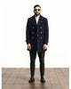 Long Sleeve Woolen Coat for Men in Mid-Length