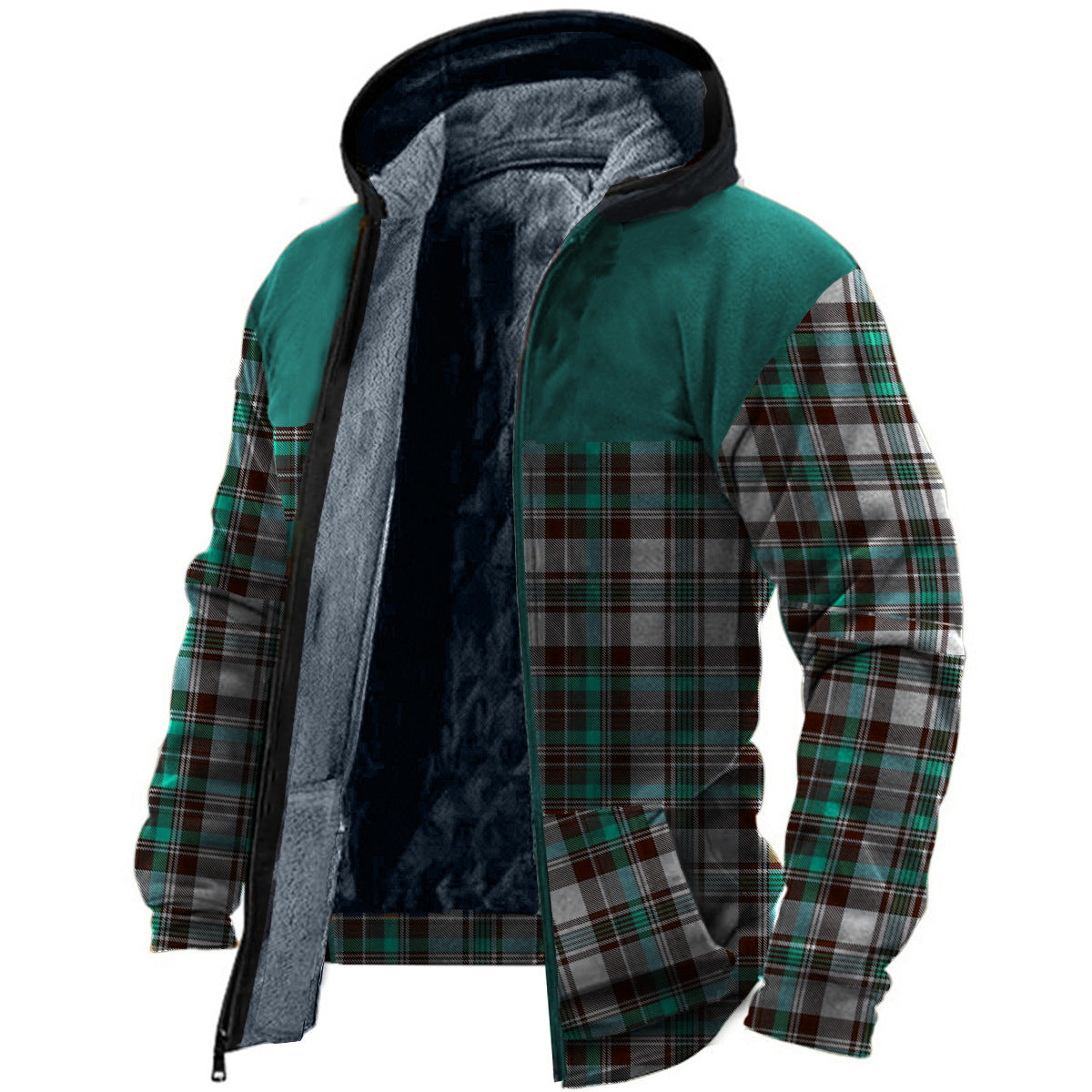 Stylish Printed Men's Winter Jacket for Fashionable Cold Days