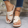 Women's Hollow Out Wedge Thong Sandals - Summer Beach Flip Flops