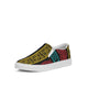 Multicolored Low-Top Canvas Slip-on Sports Shoes for Men