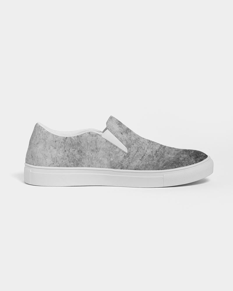 Men's Grey Canvas Slip-on Low Top Fashion Shoes