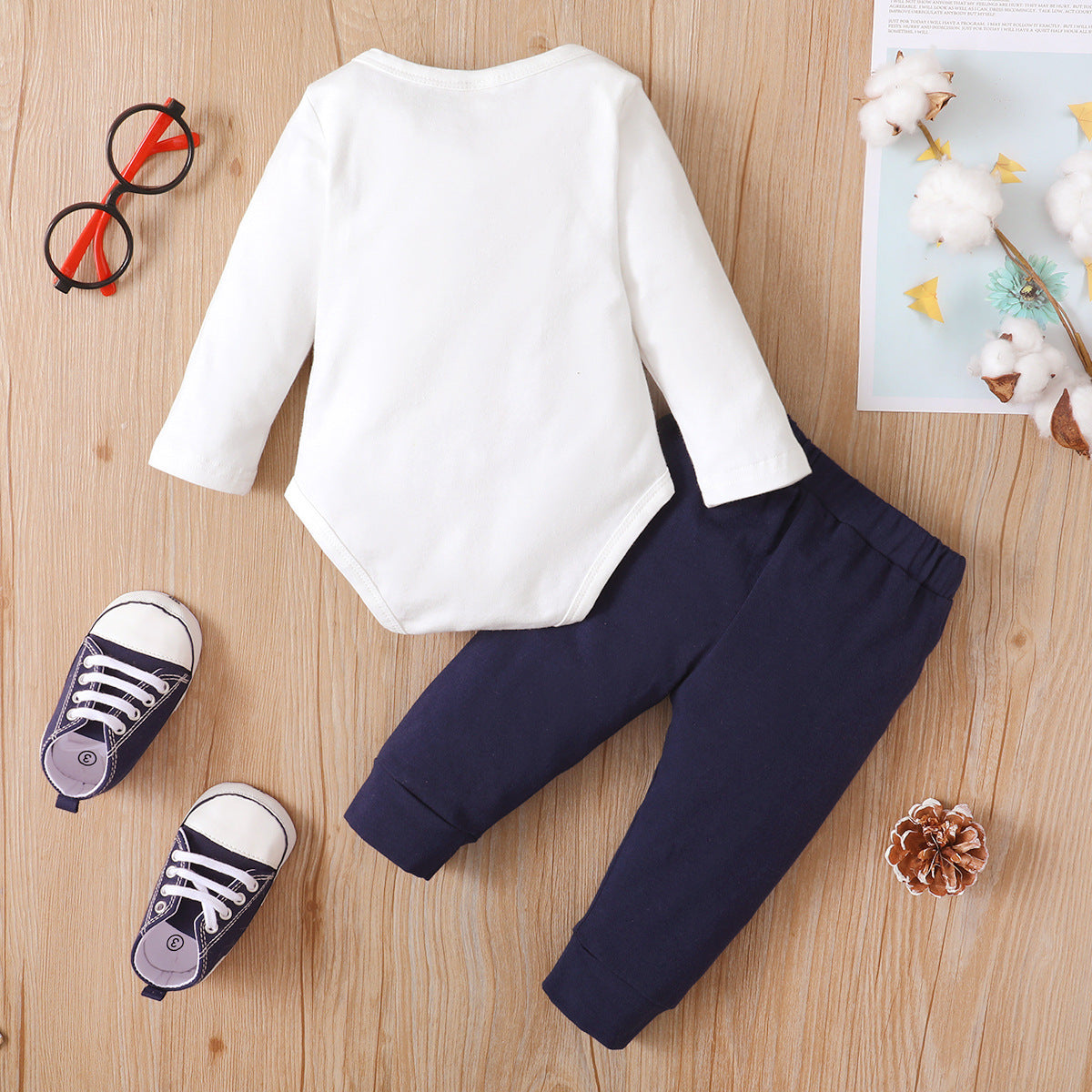 Winter MR ONE DERTUL Crown Long-sleeve Jumpsuit Two-piece Set