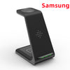 3-in-1 Fast Charging Station with Wireless Charger Stand and Quick Charge Dock for Phones