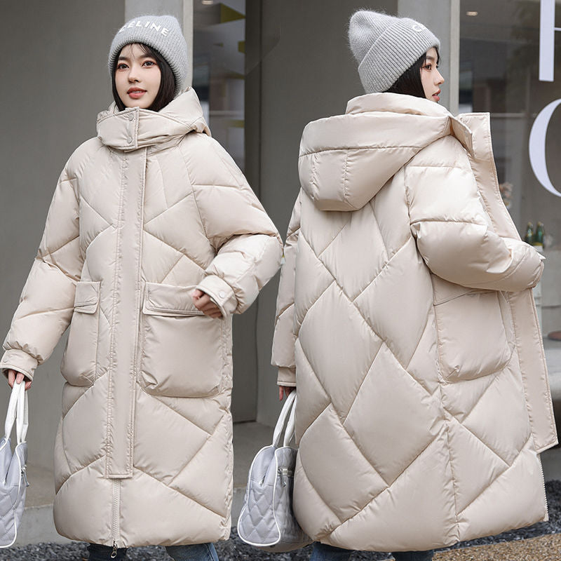 Winter New Down Cotton Jacket Women's Mid-length Thickened