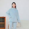 Winter Pajamas Sets Homewear With Pockets Design Thickened Coral Velvet Stand Collar Warm Pajamas Indoor Outdoor Casual Clothes