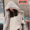 Women's Lamb Plush Hooded Loose Coat Jacket