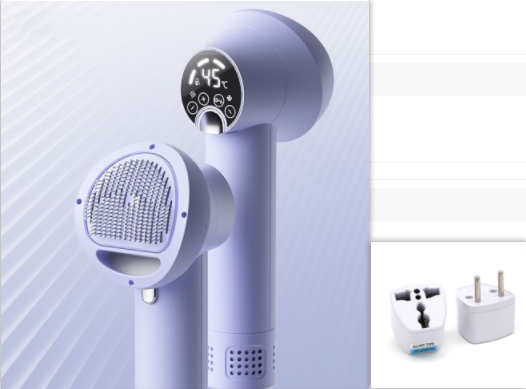 Pet Grooming Hair Dryer with Smart Features, Silent Operation, and No Harm to Pets - Ideal for Dogs (Golden Retrievers) and Cats