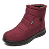 Women's Waterproof Snow Boots with Flat Heels - Non-Slip, Warm Ankle Boots