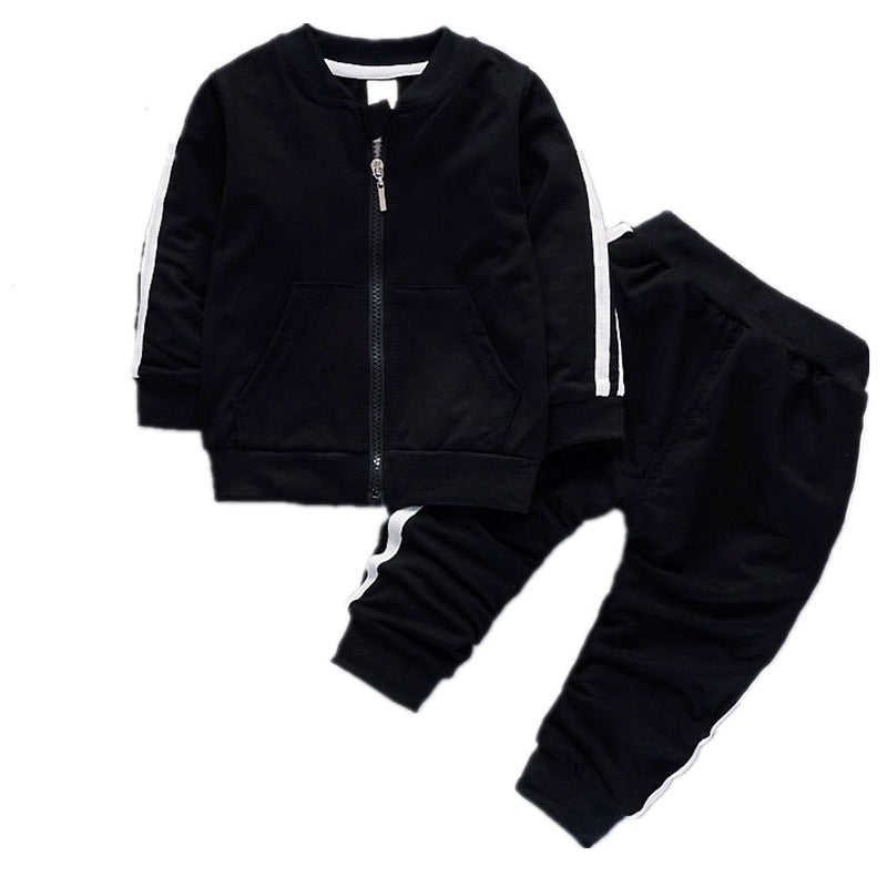 Spring And Autumn Casual Sports Suit Zipper Jacket Two-piece Pants