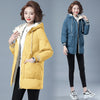 Winter Cotton Puffer Jacket for Women - Mid-length, Loose Fit, and Thickened