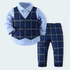 Long Sleeve Shirt Vest Three-piece