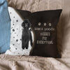 Pet Dog Print Linen Sofa Cushion Peach Skin Pillowcase