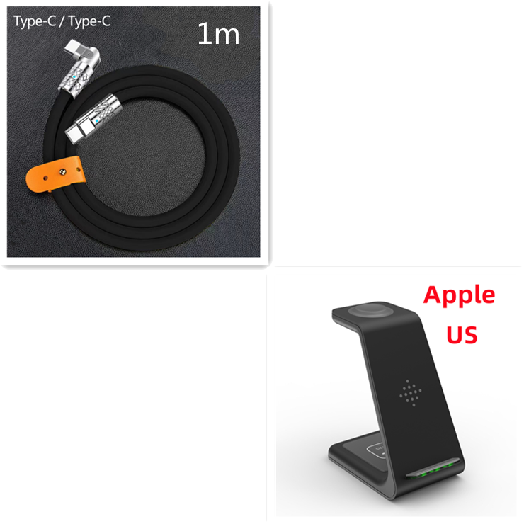 3-in-1 Fast Charging Station with Wireless Charger Stand and Quick Charge Dock for Phones