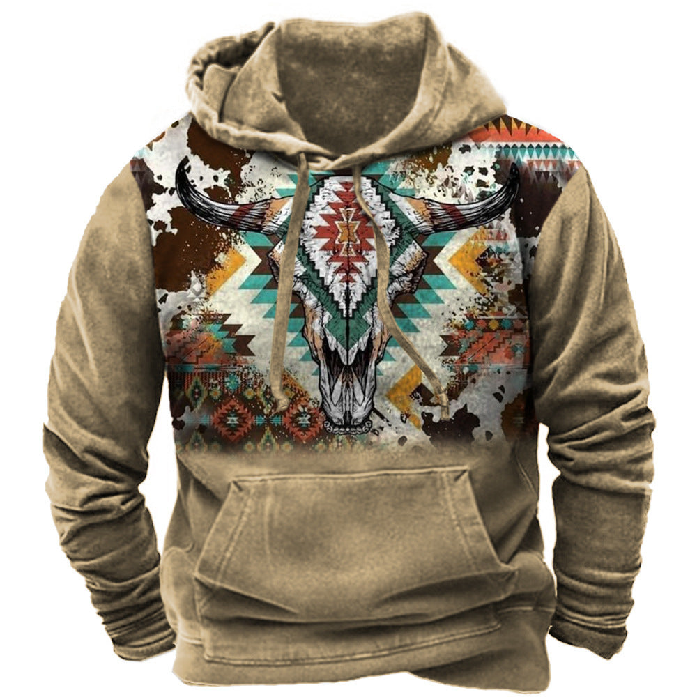 Men's 3D Printed Sweater with Digital Design