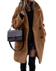 Fashion Temperament Commute Velvet Long Coat