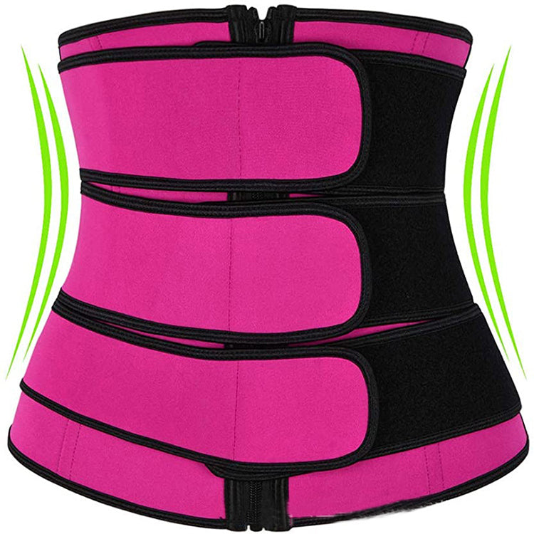 Tummy Sweat Shapewear Bodysuits Women Waist Trainer Slimming 2-3 Belts Workout Shaper Corset