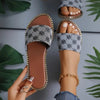 Summer Flower Print Flat Sandals for Women - Non-slip Slide Slippers for Casual Vacation Beachwear