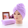 High-density Coral Fleece Dry Hair Cap Plain Absorbent Shower Cap Quick-drying Headband Turban