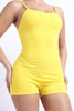 Spaghetti Strap Party Comfy Daily Basic Short Bodycon Romper