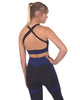 Trois Seamless Sports Bra - Black with Navy