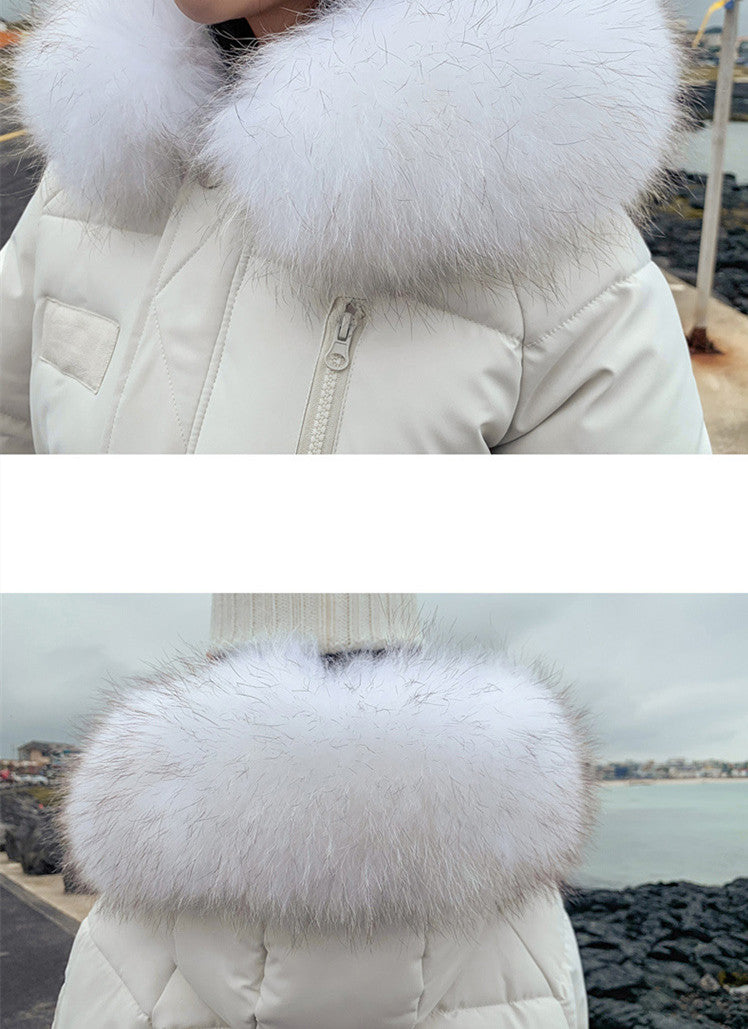 Women's Top Down Cotton-Padded Jacket for Autumn and Winter