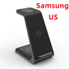 3-in-1 Fast Charging Station with Wireless Charger Stand and Quick Charge Dock for Phones