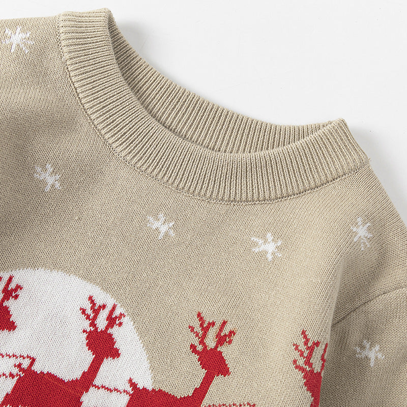 Viscose, Cotton Christmas Sweaters For Children