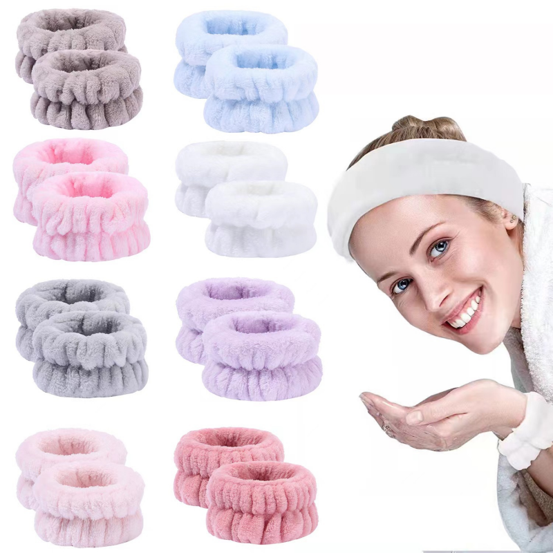 Wrist Washband Microfiber Wrist Wash Towel Band Wristbands For Washing Face Absorbent Wristbands Wrist Sweatband For Women Beauty Supplies Gadgets