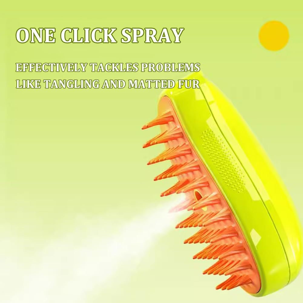 Electric Pet Massage Spray Comb with Steam Brush