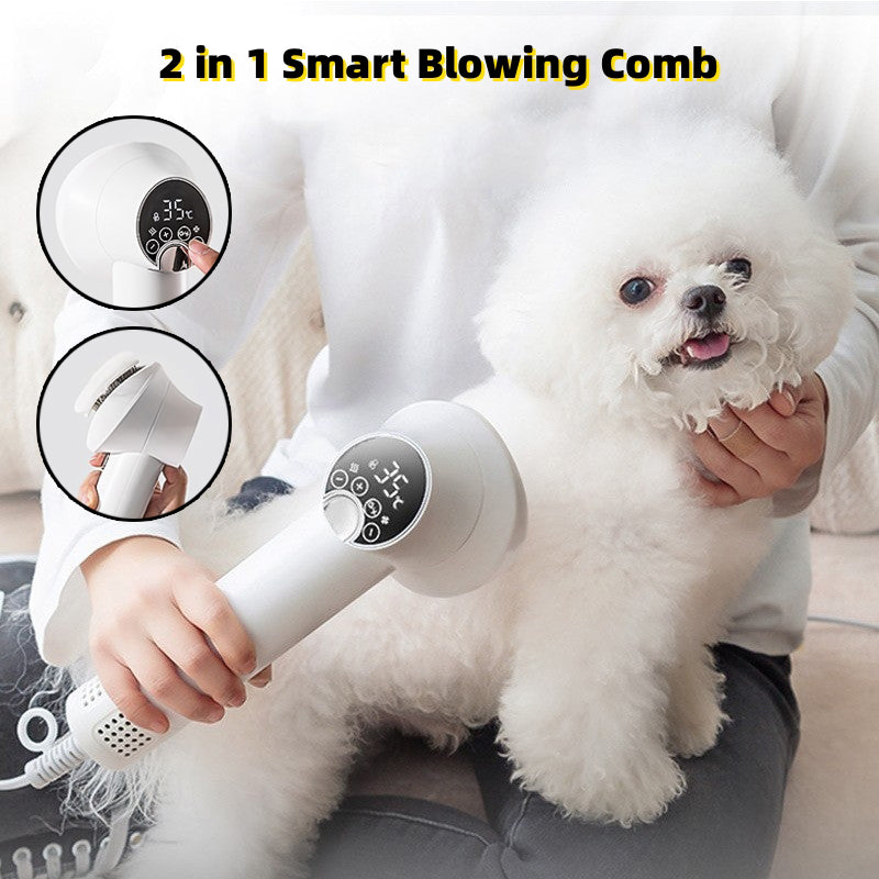 Pet Grooming Hair Dryer with Smart Features, Silent Operation, and No Harm to Pets - Ideal for Dogs (Golden Retrievers) and Cats