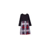 Nine-quarter Sleeve Plaid Mid-length Parent-child Skirt Dress