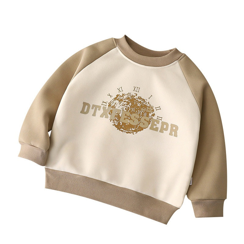 Kid's Sweater with Fleece Lining for Warmth in Autumn and Winter - Thick Thermal Outerwear