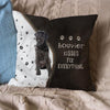 Pet Dog Print Linen Sofa Cushion Peach Skin Pillowcase