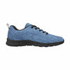 Denim-Printed Blue Women's Running Sneakers