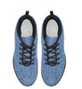 Denim-Printed Blue Women's Running Sneakers